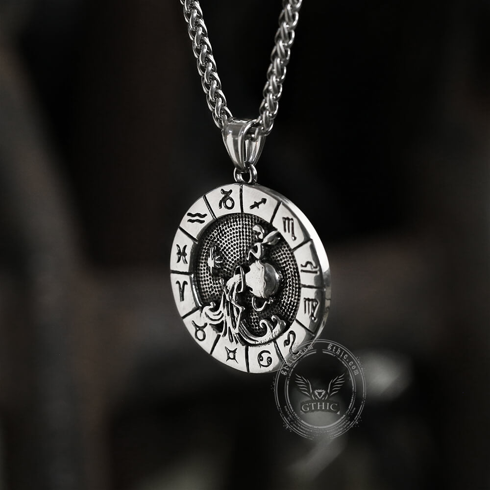 Aquarius Stainless Steel Pendant