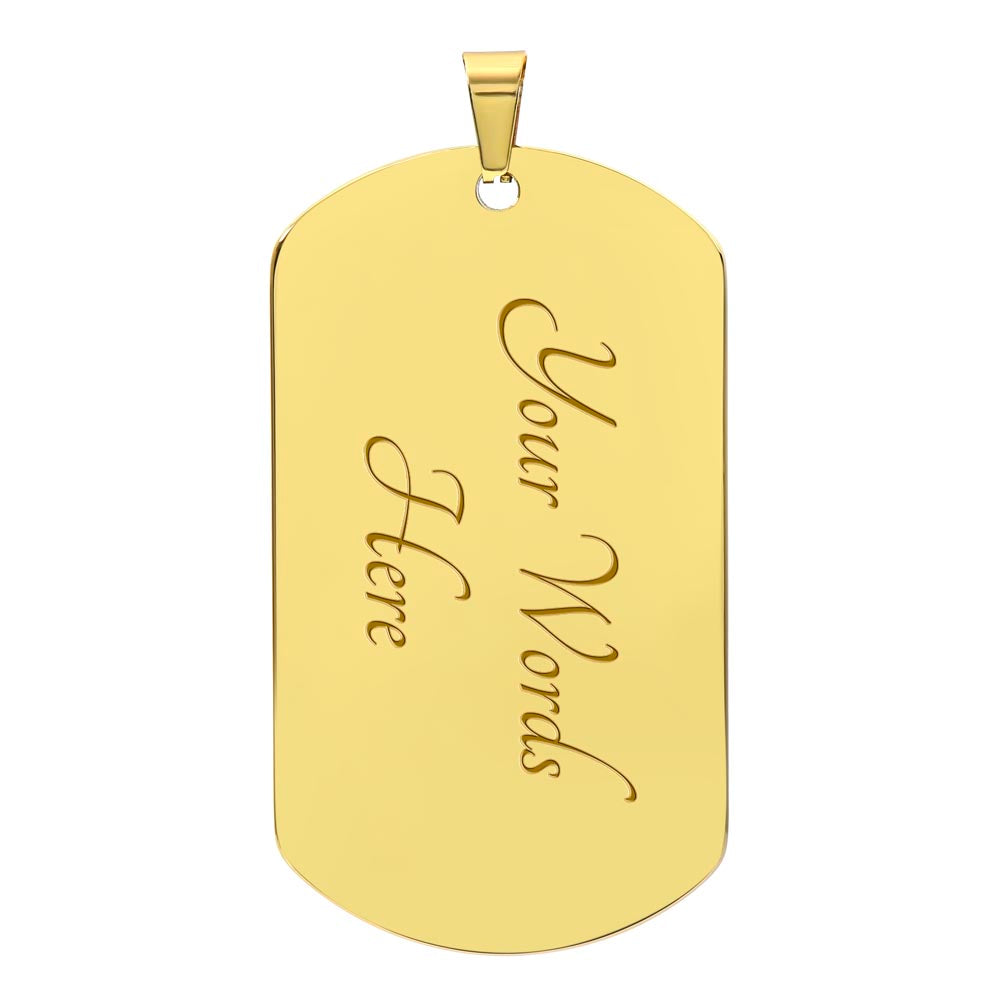 Slam Dunk Dribble Repeat Basketball Player Graphic Dog Tags Necklace