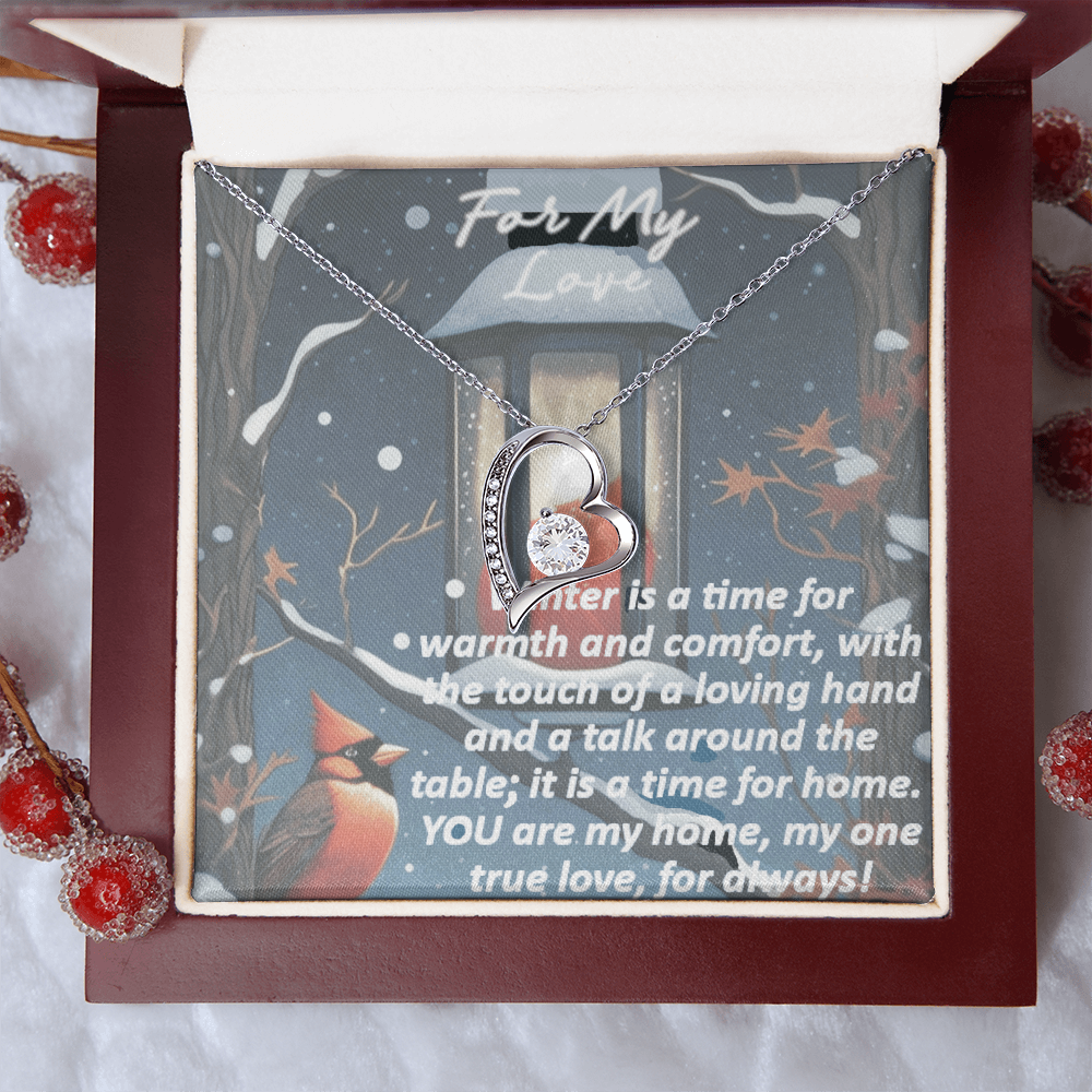 Winter Love Design Forever Love Necklace with Gift Box