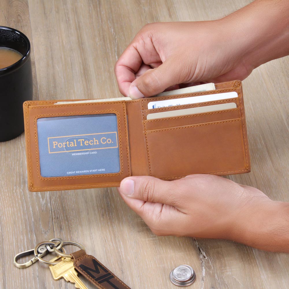 Football Fan Graphic Leather Wallet