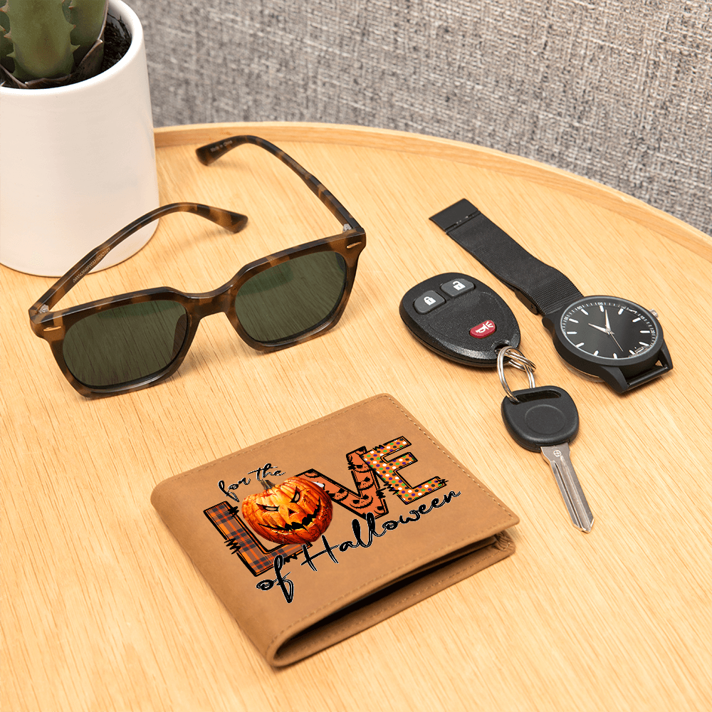 For the Love of Halloween Graphic Leather Wallet