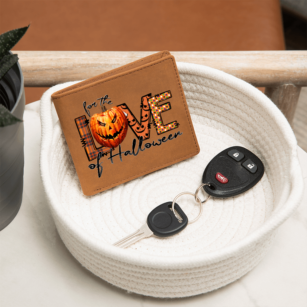 For the Love of Halloween Graphic Leather Wallet