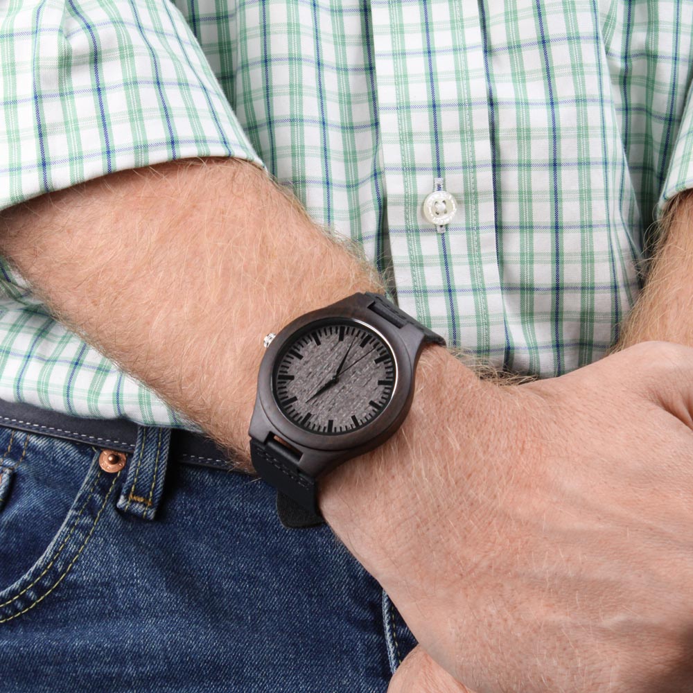 Be Still and Know Faith Based Engraved Wooden Watch