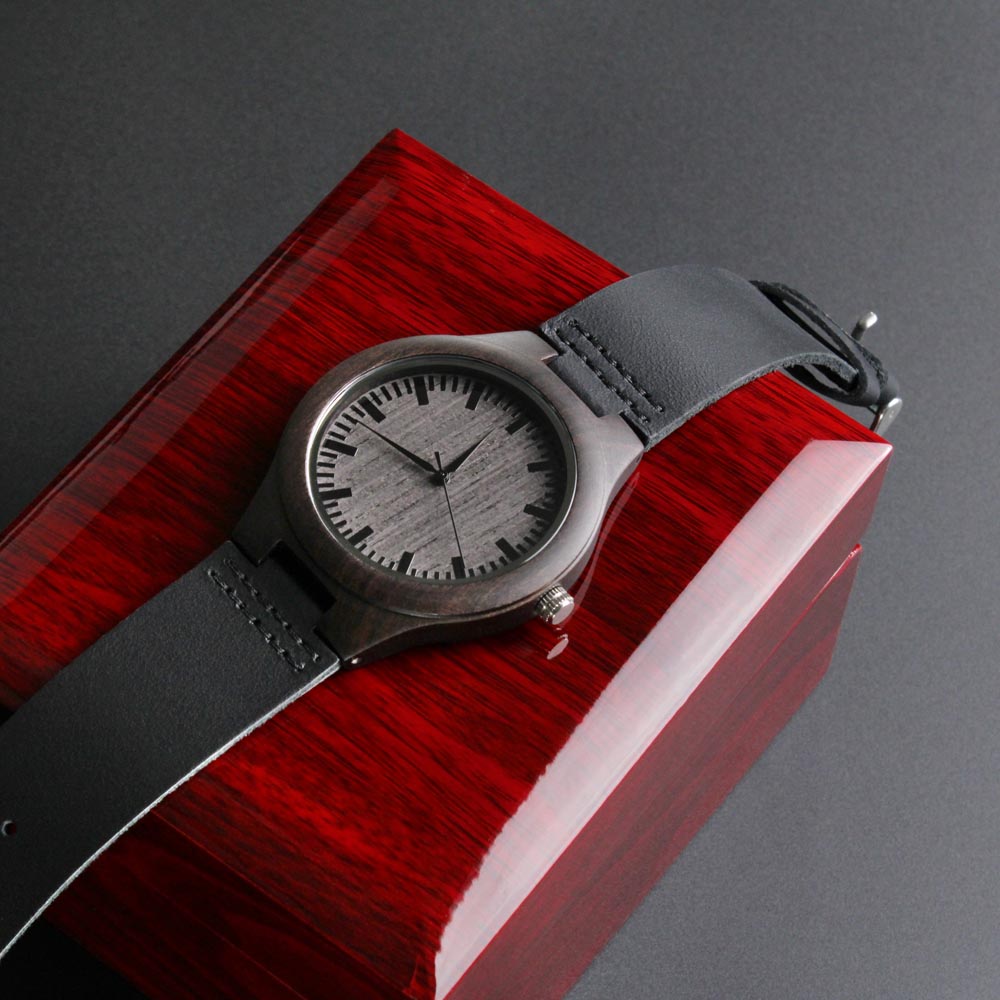 Be Still and Know Faith Based Engraved Wooden Watch