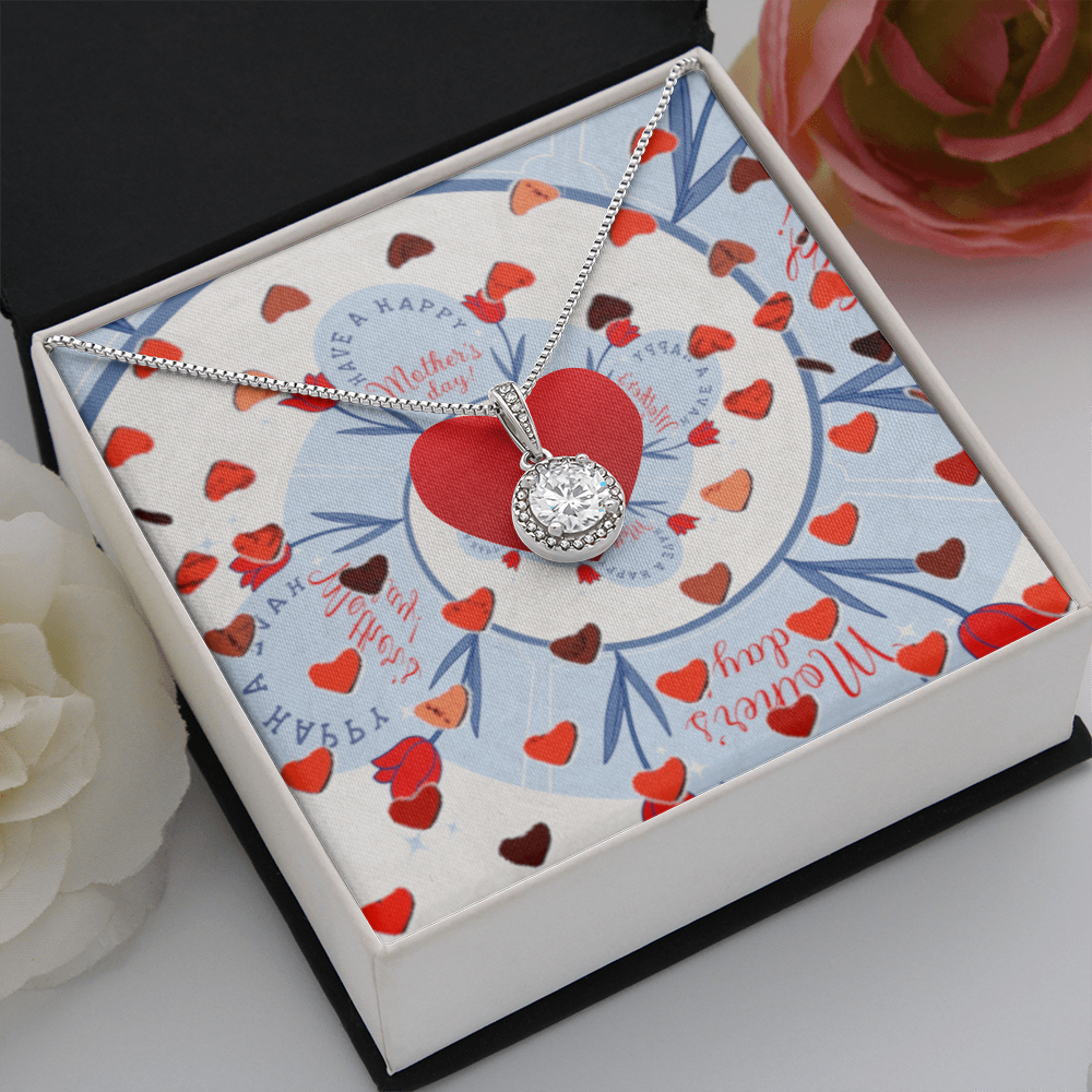 Have a Happy Mother's Day with Red Hearts and Eternal Hope Necklace
