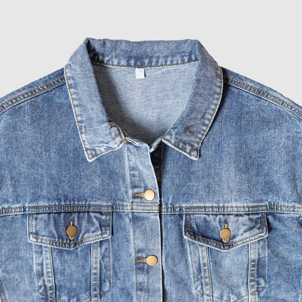 Crotch Rocket Motorcycle Men's DTG Denim Jacket