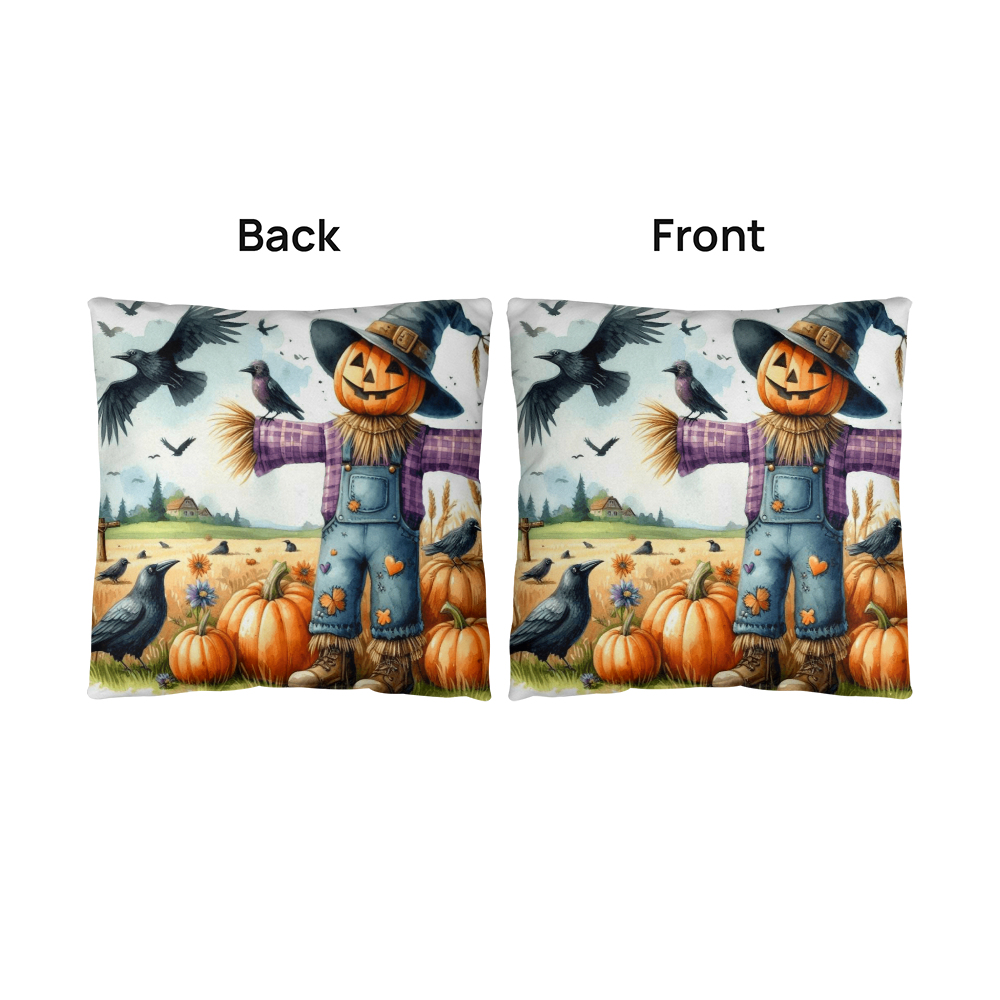Fall Scarecrow Indoor/Outdoor Fully Stuffed Pillow