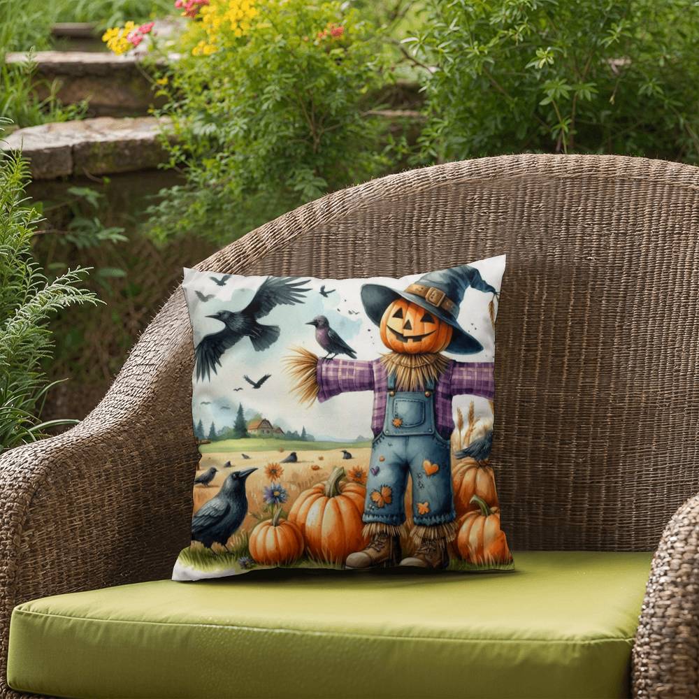 Fall Scarecrow Indoor/Outdoor Fully Stuffed Pillow