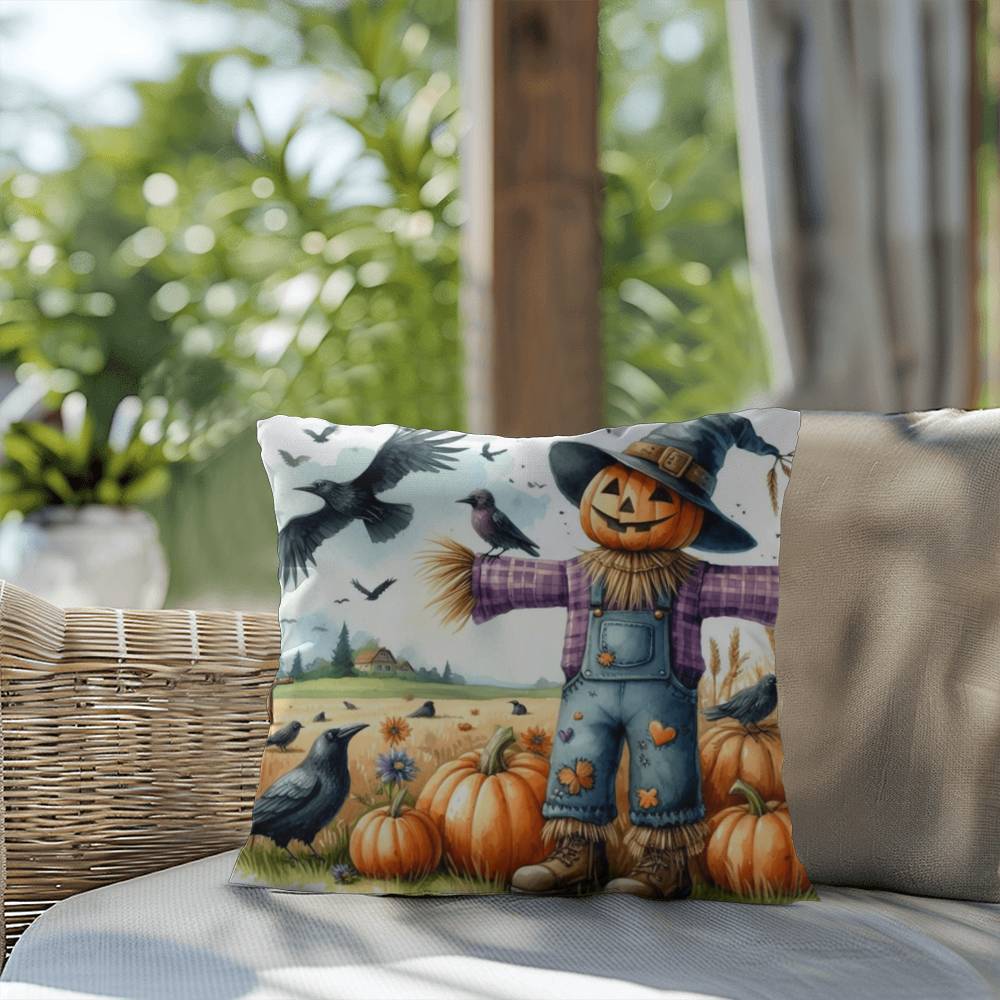 Fall Scarecrow Indoor/Outdoor Fully Stuffed Pillow