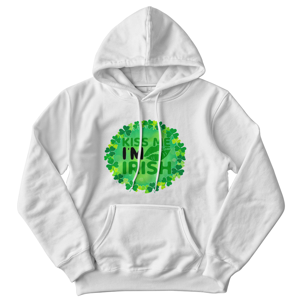 Kiss Me I'm Irish St. Patrick's Day Unisex Hooded Sweatshirt