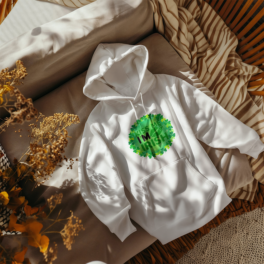Kiss Me I'm Irish St. Patrick's Day Unisex Hooded Sweatshirt
