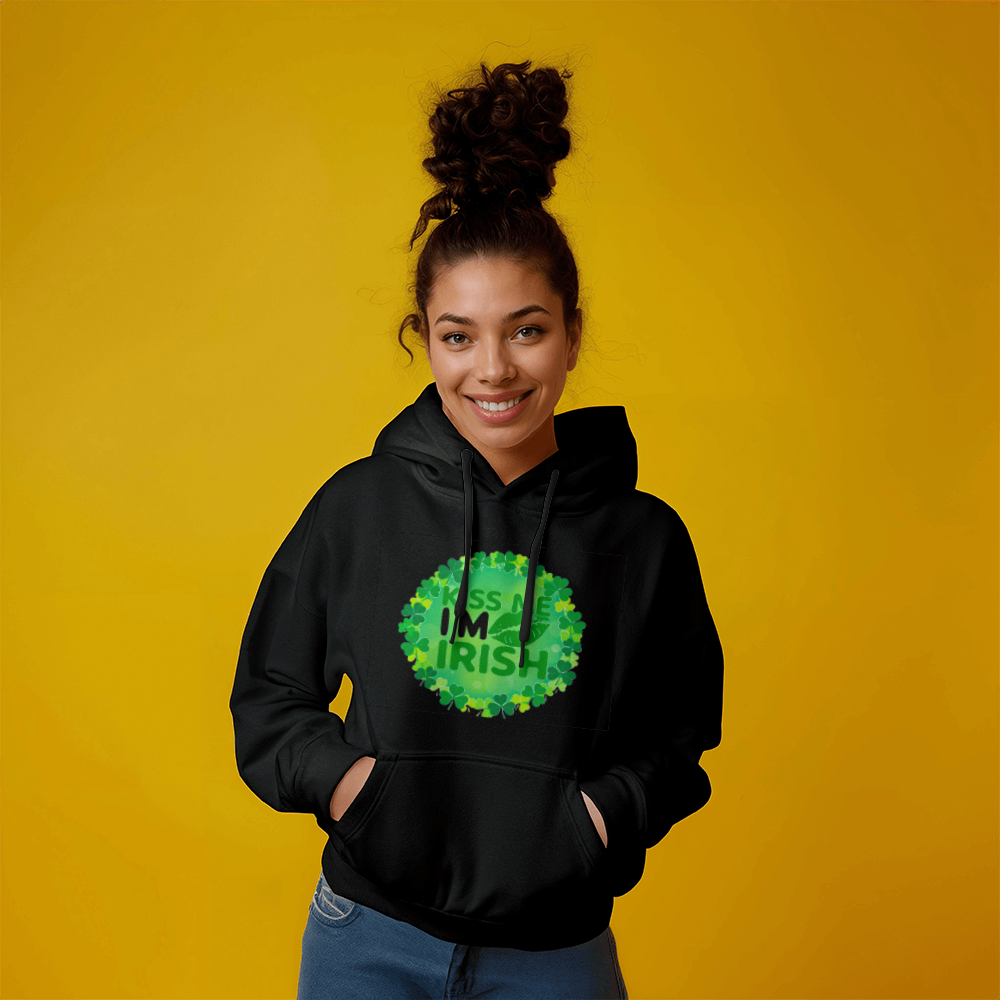 Kiss Me I'm Irish St. Patrick's Day Unisex Hooded Sweatshirt