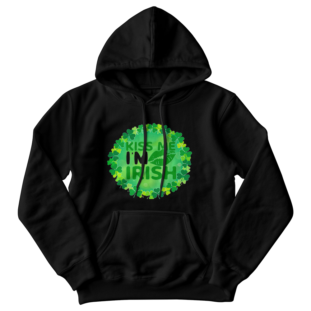 Kiss Me I'm Irish St. Patrick's Day Unisex Hooded Sweatshirt