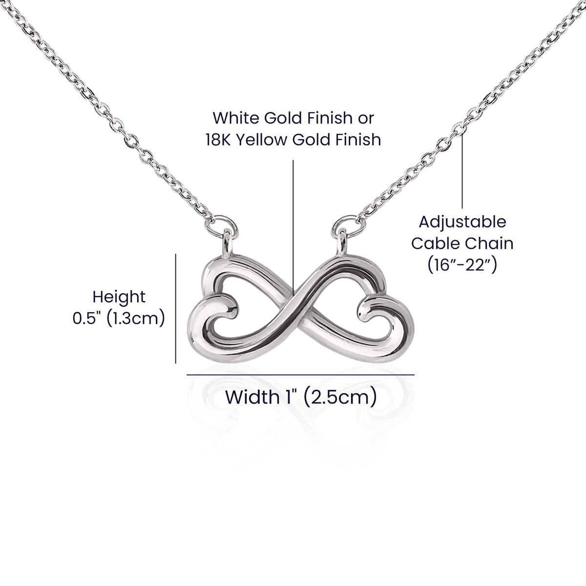 You Are My Forever and Ever Card with Endless Love Necklace and Gift Box
