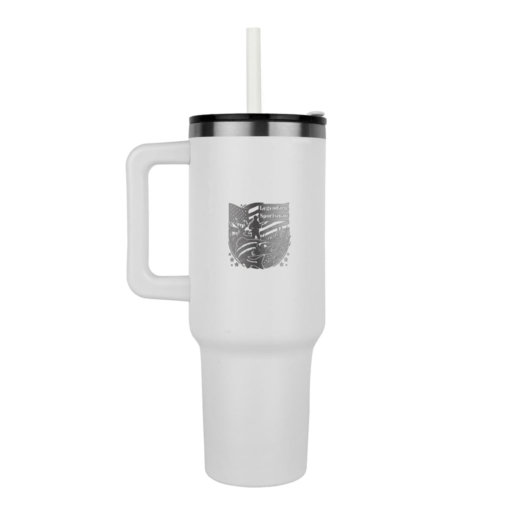 Legendary Sportsman Hunter Fisherman Pinnacle Engraved 40oz Tumbler