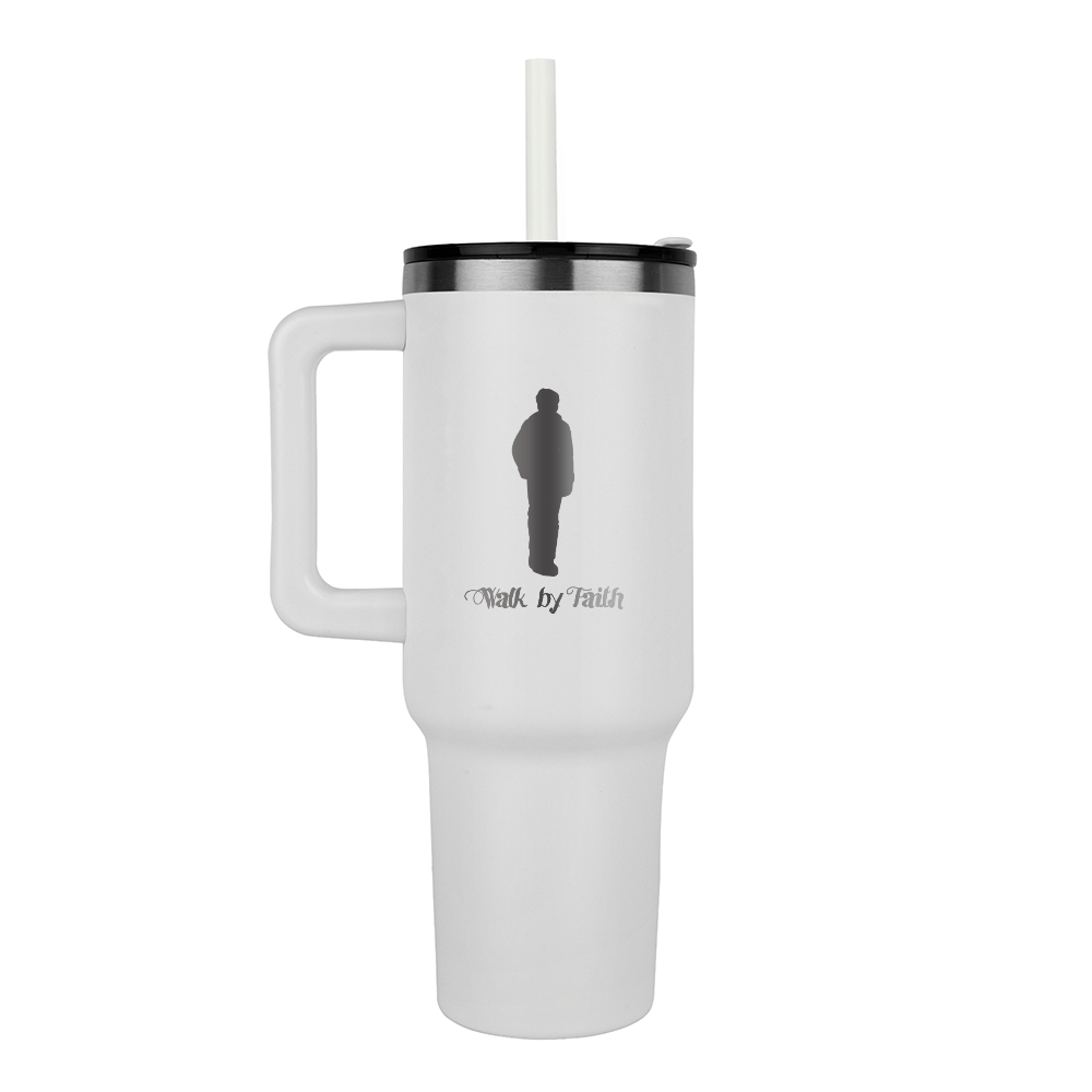 Walk by Faith Religious Engraved Pinnacle 40 oz Tumbler