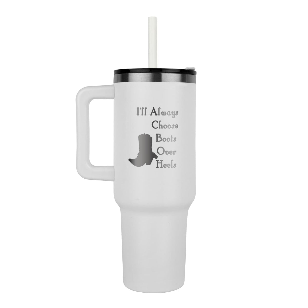 I'll Always Choose Boots Over Heels Pinnacle 40oz Tumbler