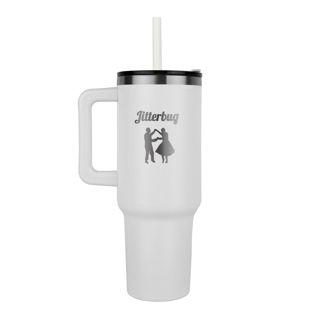 Jitterbug Dancing Couple Engraved Pinnacle 40 oz Tumbler