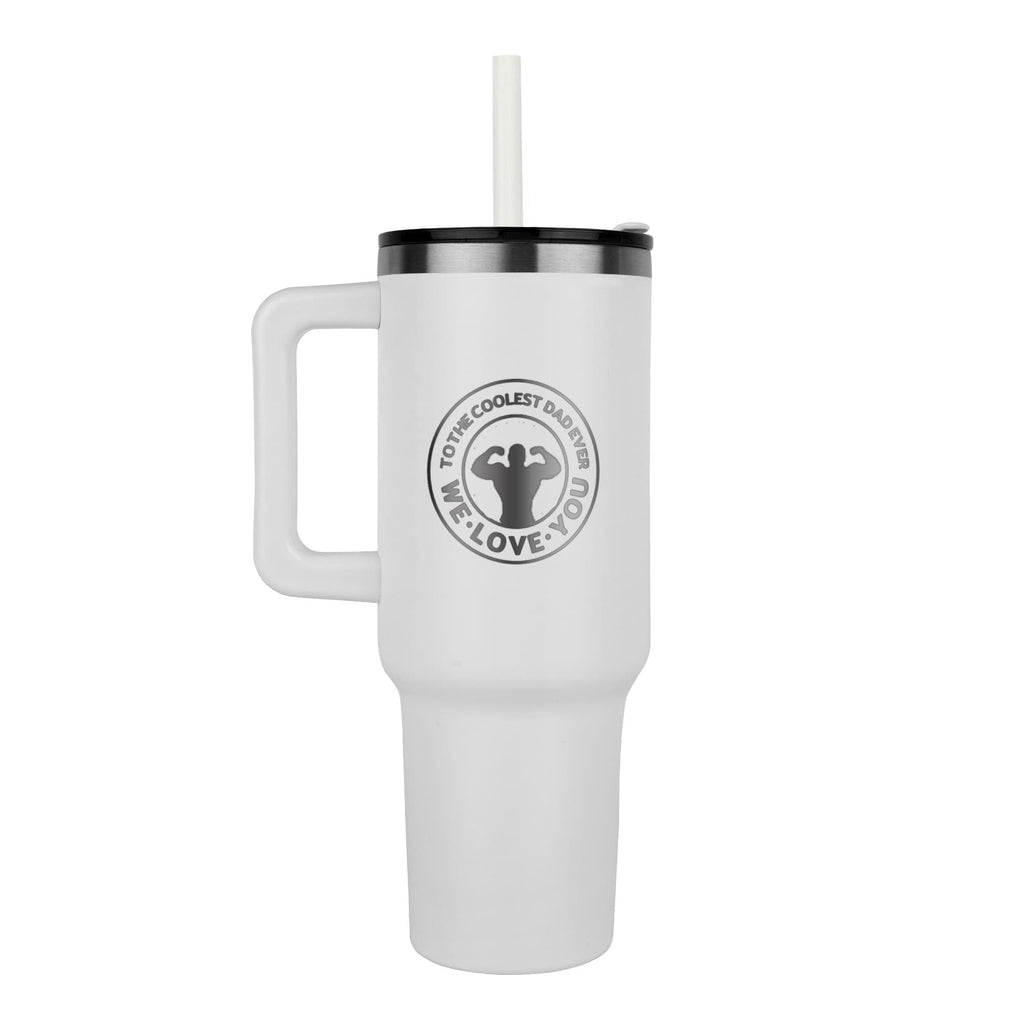 To the Coolest Dad Muscle Man Pinnacle 40 oz Tumbler