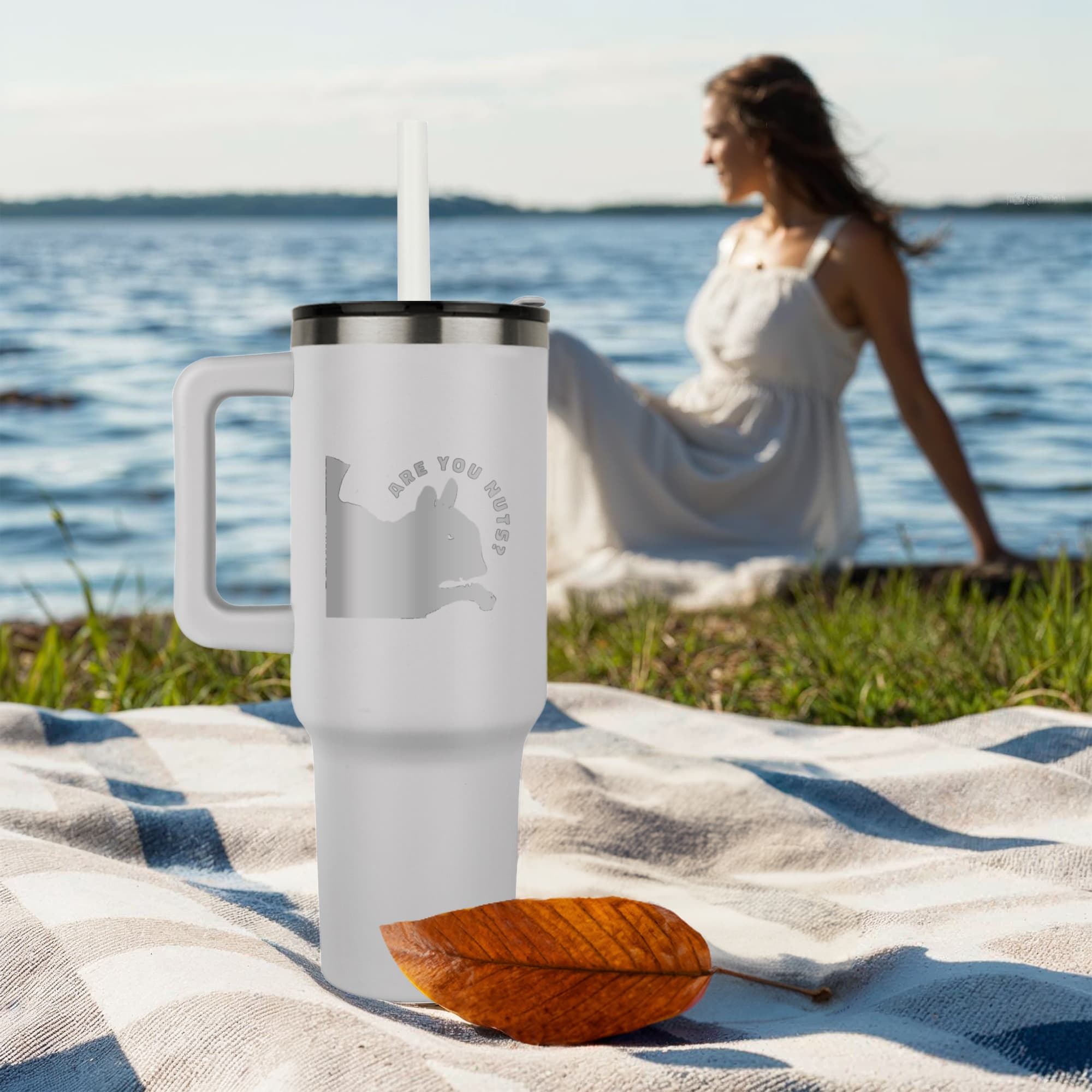 Are You Nuts? Funny Squirrel Pinnacle 40 oz Engraved Tumbler