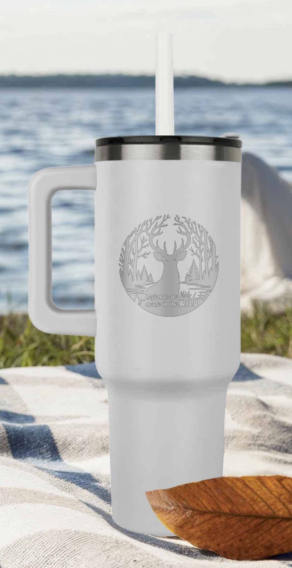 Legends are Made in the Wild Deer Hunter Pinnacle 40oz Tumbler