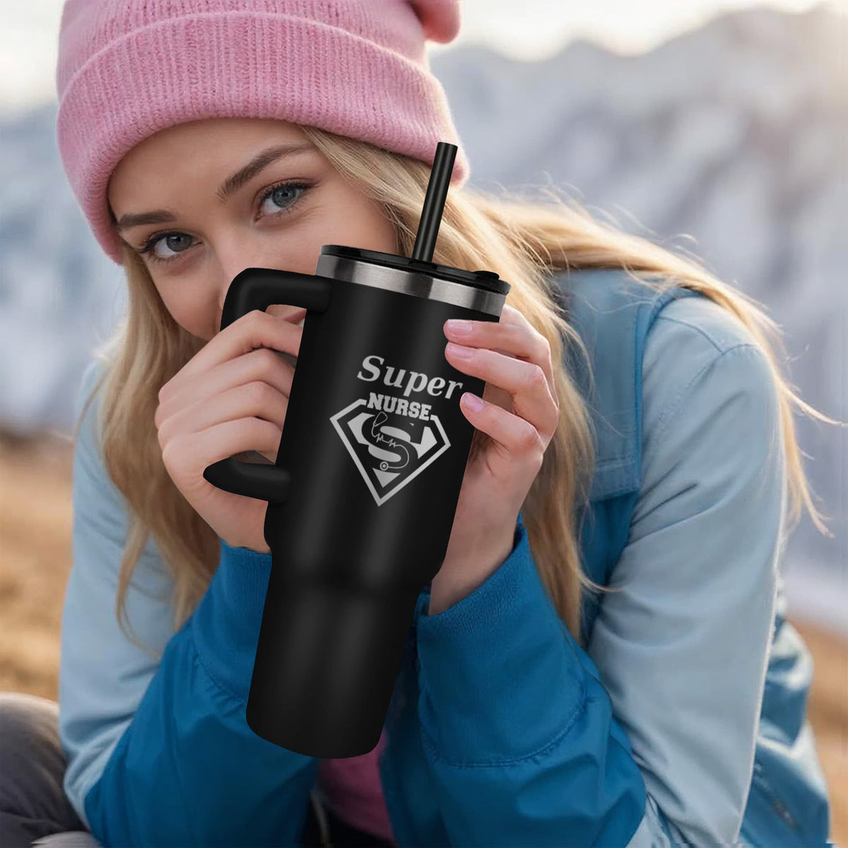 Super Nurse Engraved Pinnacle 40 oz Tumbler