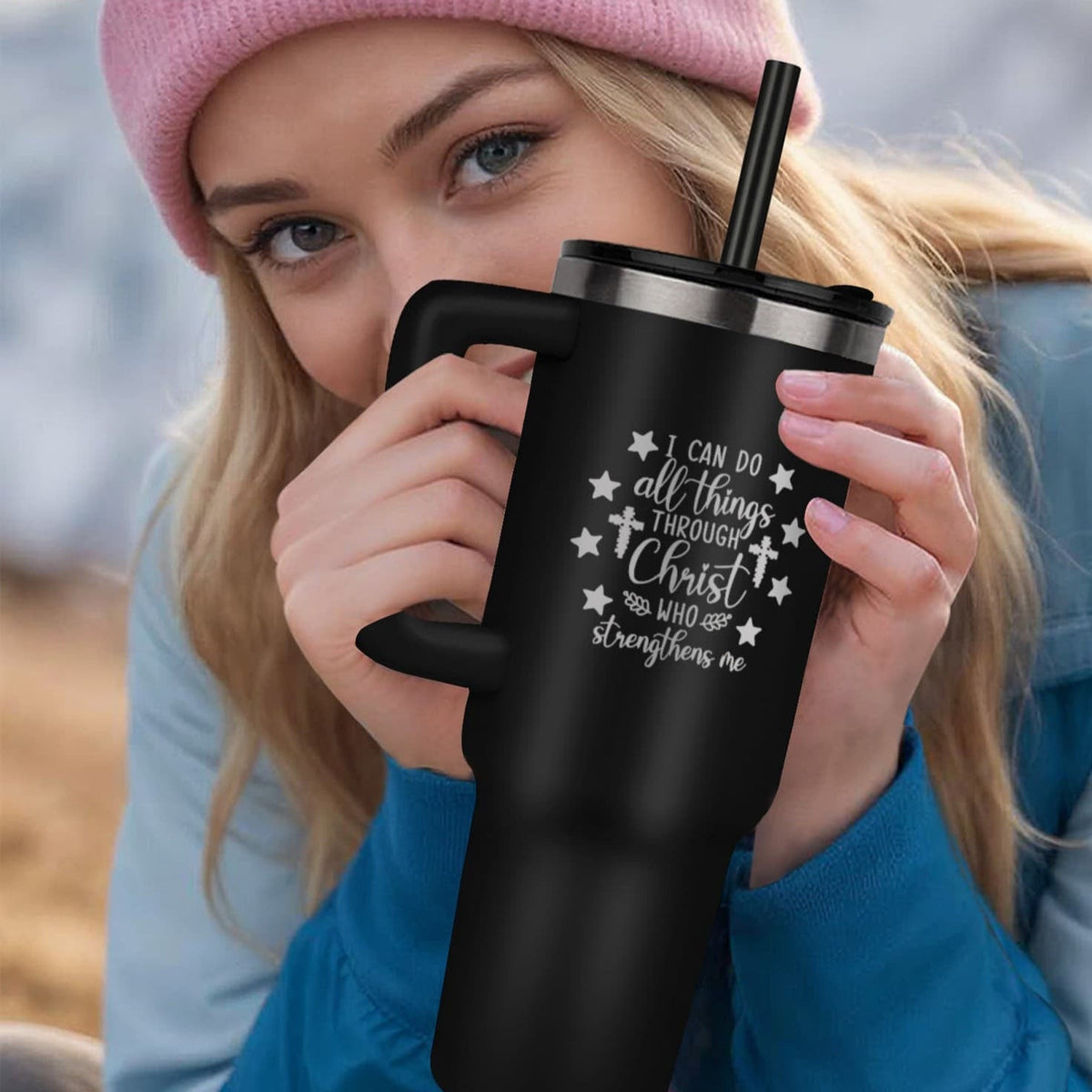 I Can Do All Things Through Christ Pinnacle 40 oz Tumbler