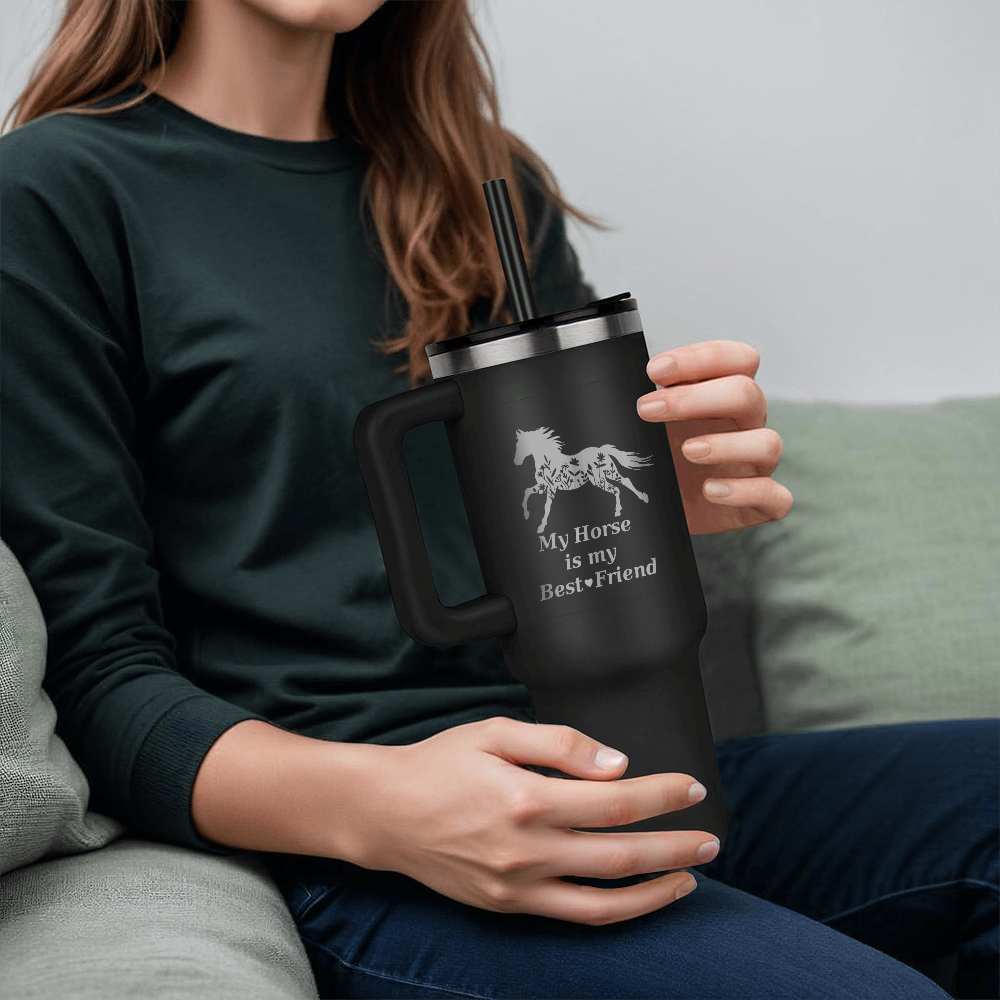 My Horse is My Best Friend Pinnacle 40 oz Tumbler