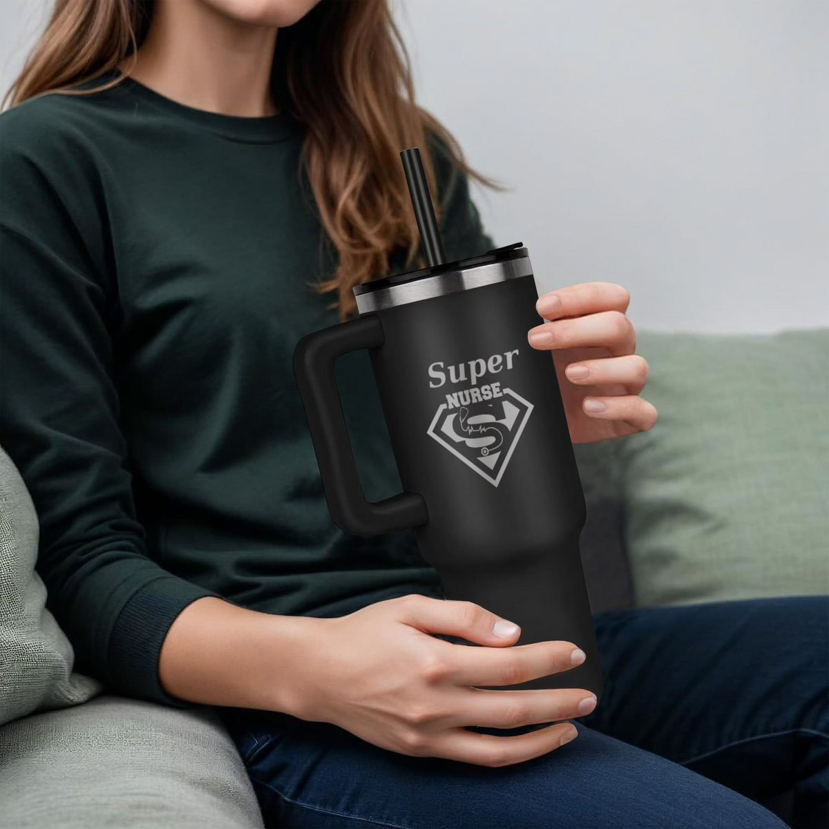 Super Nurse Engraved Pinnacle 40 oz Tumbler