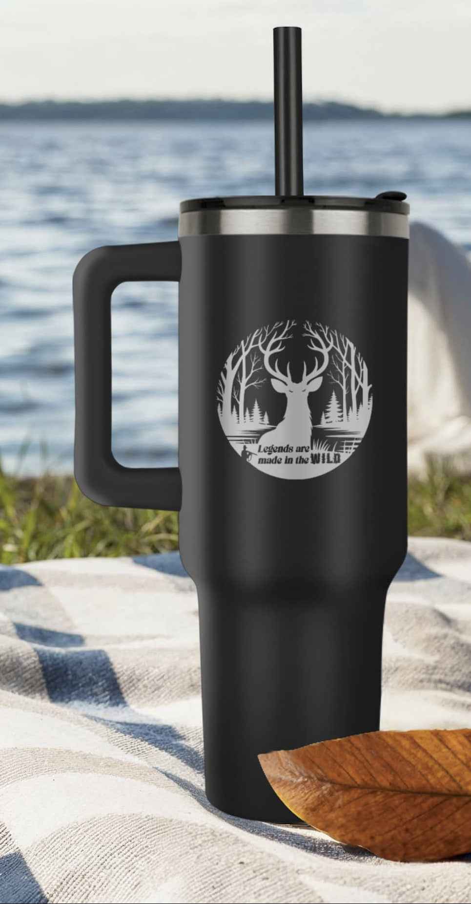Legends are Made in the Wild Deer Hunter Pinnacle 40oz Tumbler