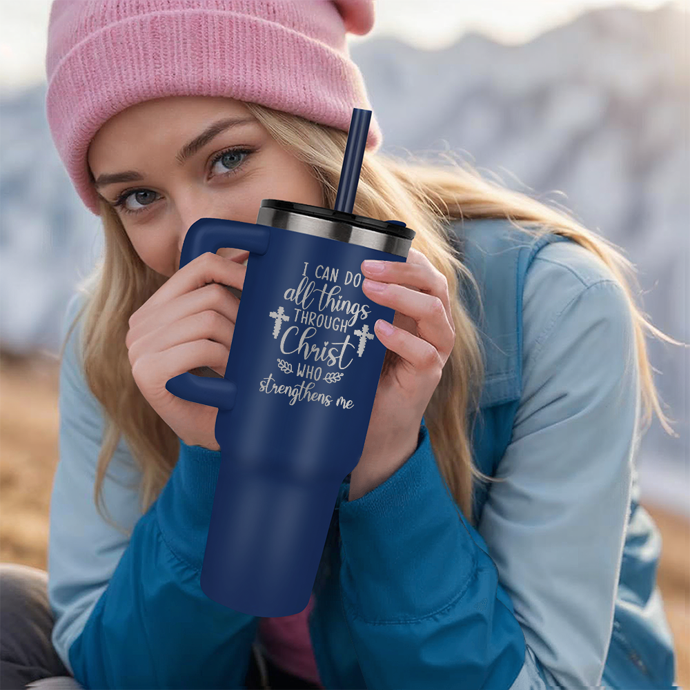 I Can Do All Things Through Christ Pinnacle 40 oz Tumbler