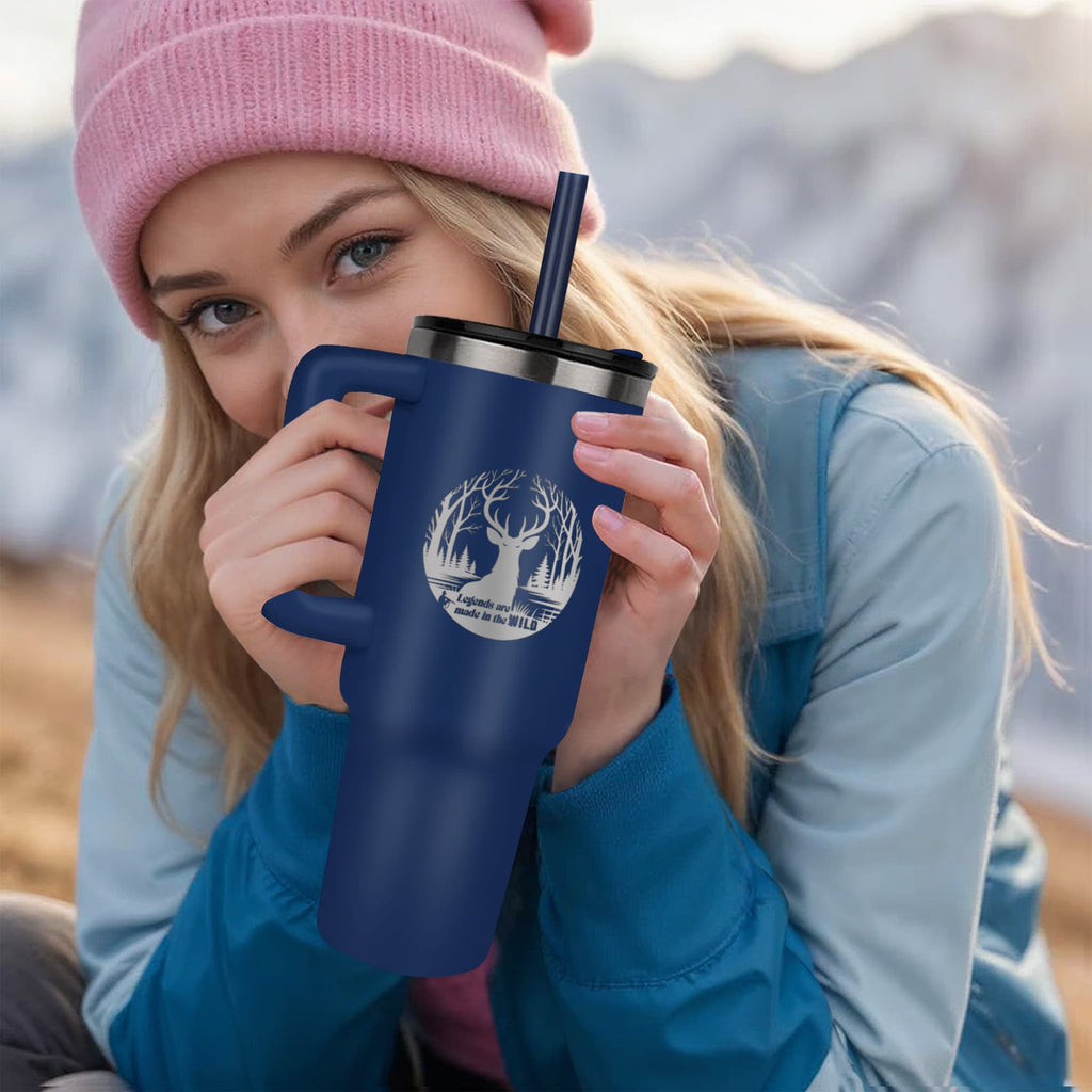 Legends are Made in the Wild Deer Hunter Pinnacle 40oz Tumbler