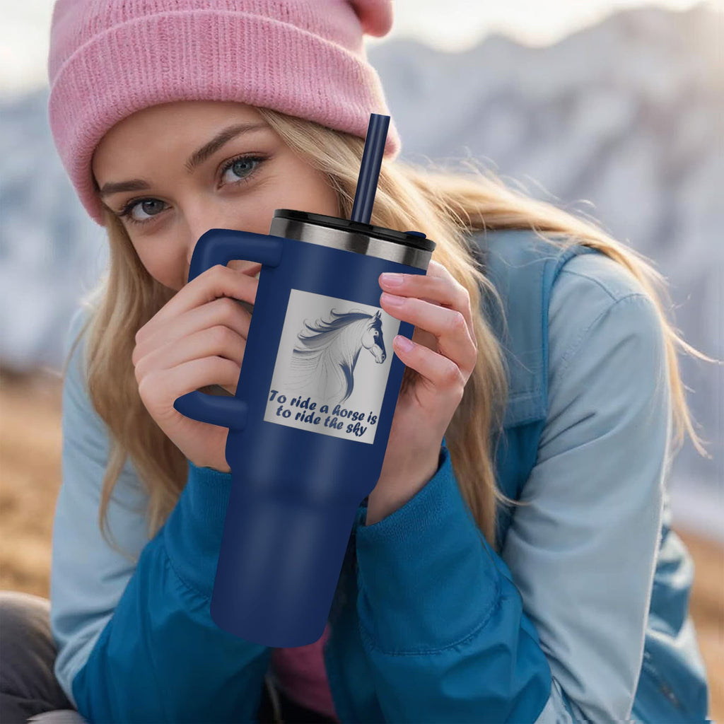To Ride a Horse is to Ride the Sky Engraved 40 oz Tumbler