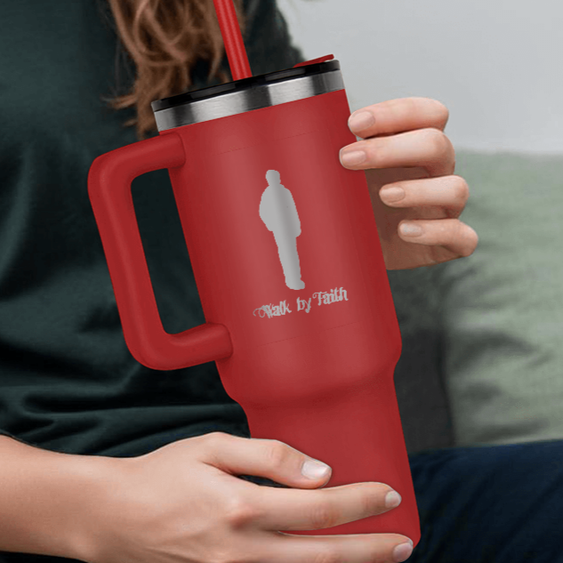 Walk by Faith Religious Engraved Pinnacle 40 oz Tumbler