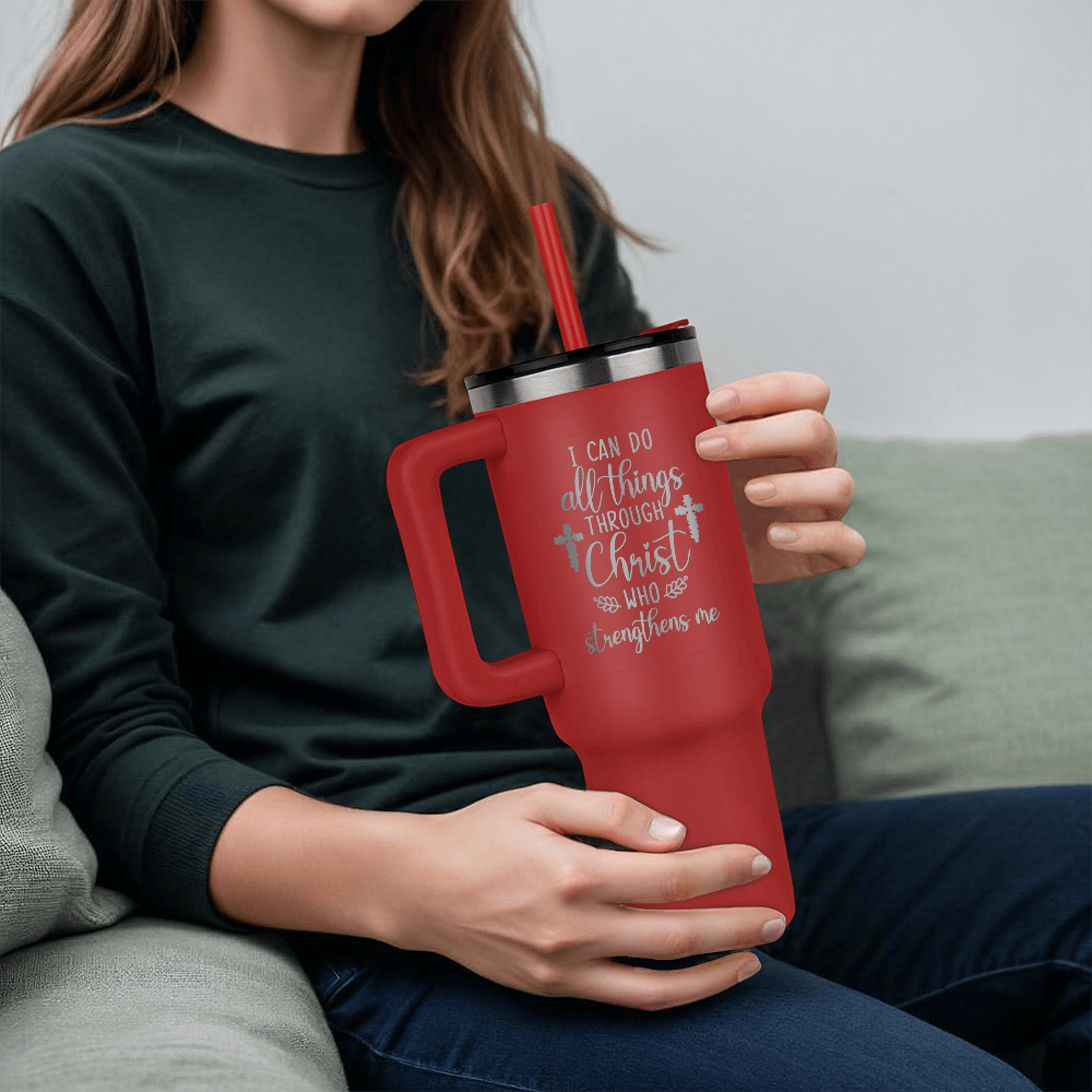 I Can Do All Things Through Christ Pinnacle 40 oz Tumbler