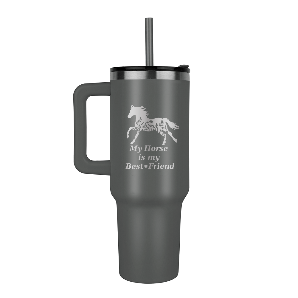 My Horse is My Best Friend Pinnacle 40 oz Tumbler