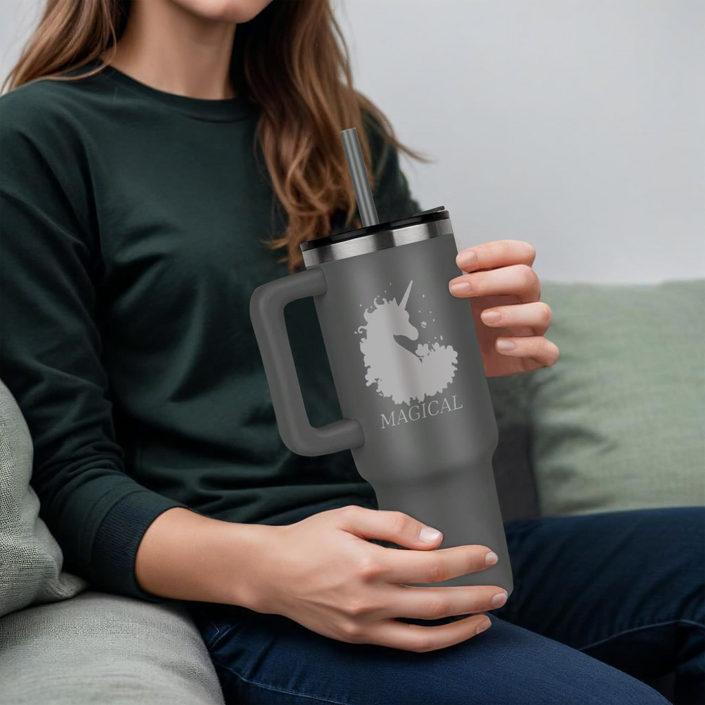 Magical Unicorn Engraved Pinnacle 40 oz Tumbler