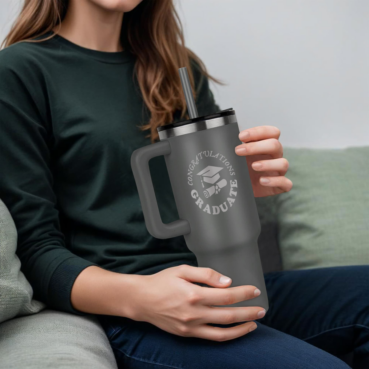 Congratulations Graduate Engraved Pinnacle 40 oz Tumbler