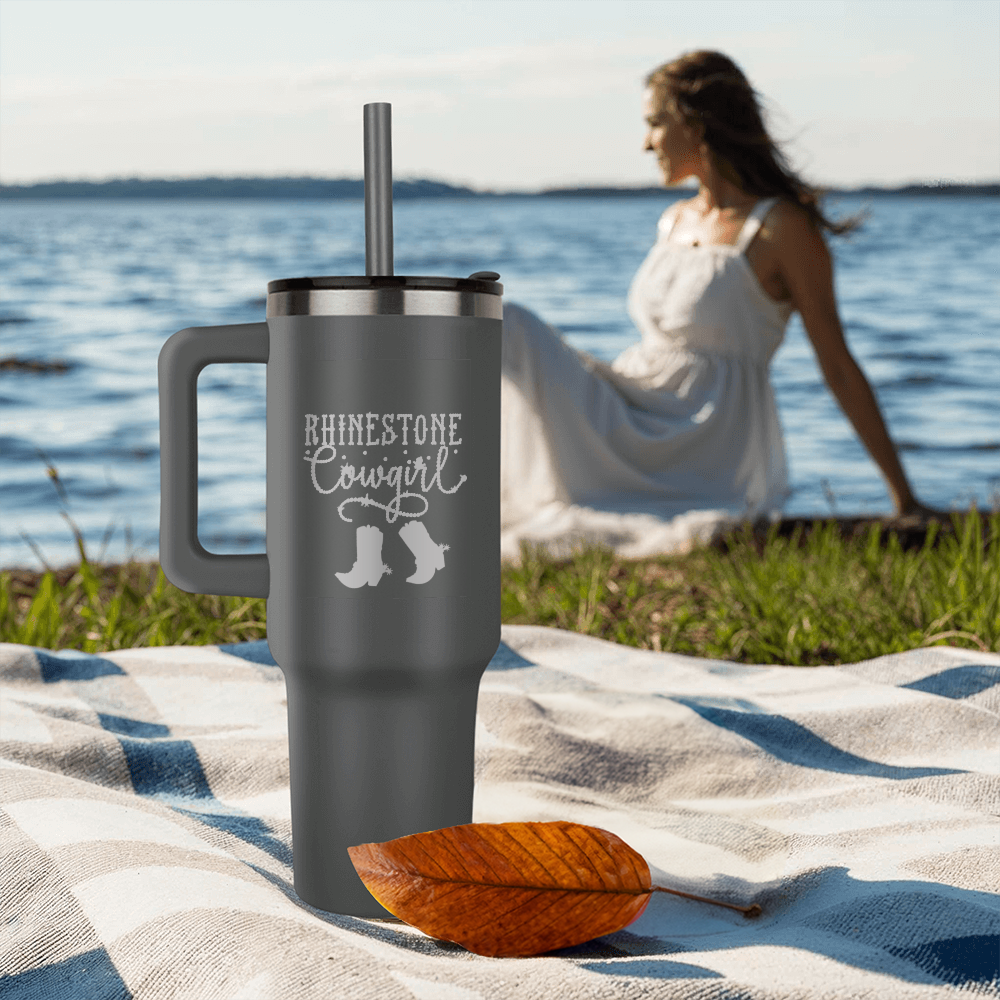Rhinestone Cowgirl Boots Pinnacle 40oz Tumbler