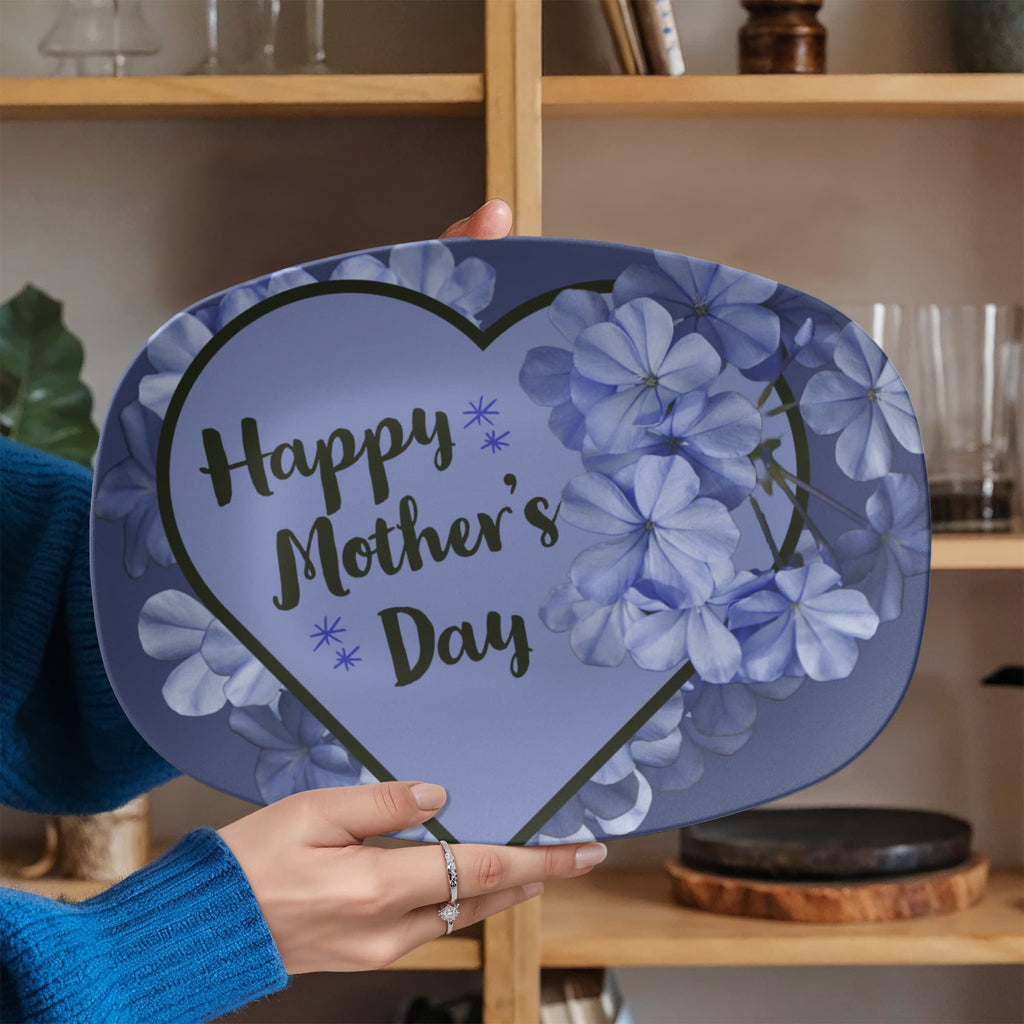 Lavender Happy Mother's Day 10" x 14" Oval Serving Platter