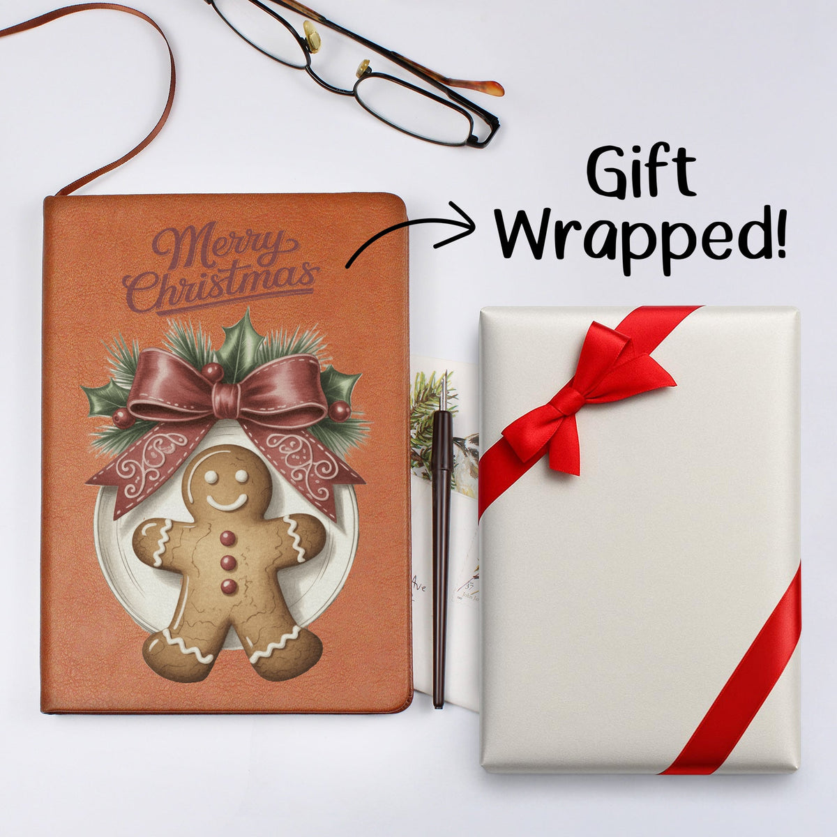 Merry Christmas Gingerbread Man Graphic Journal