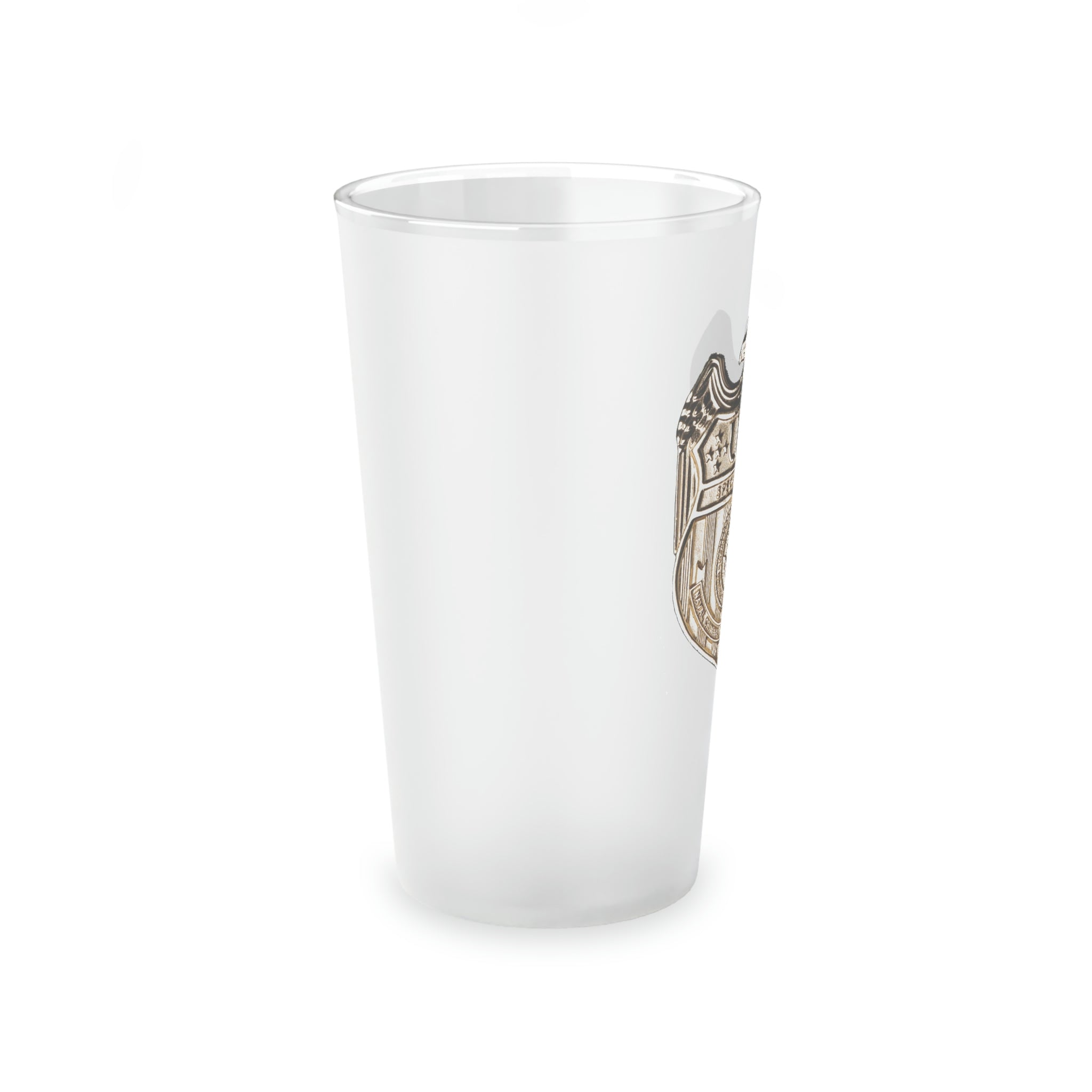 NCIS Badge - Frosted Pint Glass, 16oz
