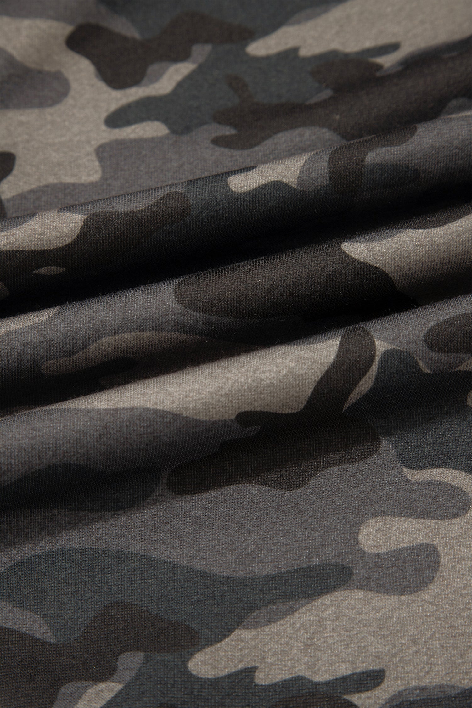 Camo Side Stripe Panel Drawstring Pants