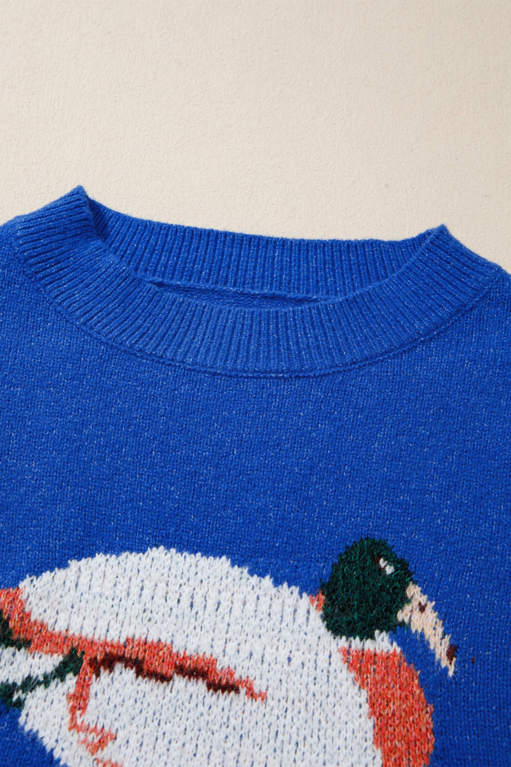 Mallard Duck Drop Shoulder Long Sleeve Sweater