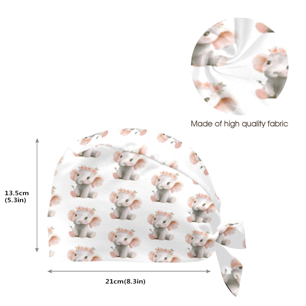 Baby Elephant Medical Scrub Cap (Made in USA)