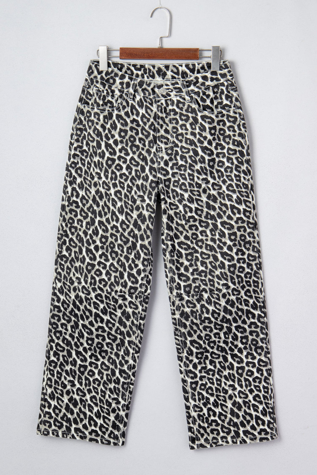 Leopard Barrel Jeans