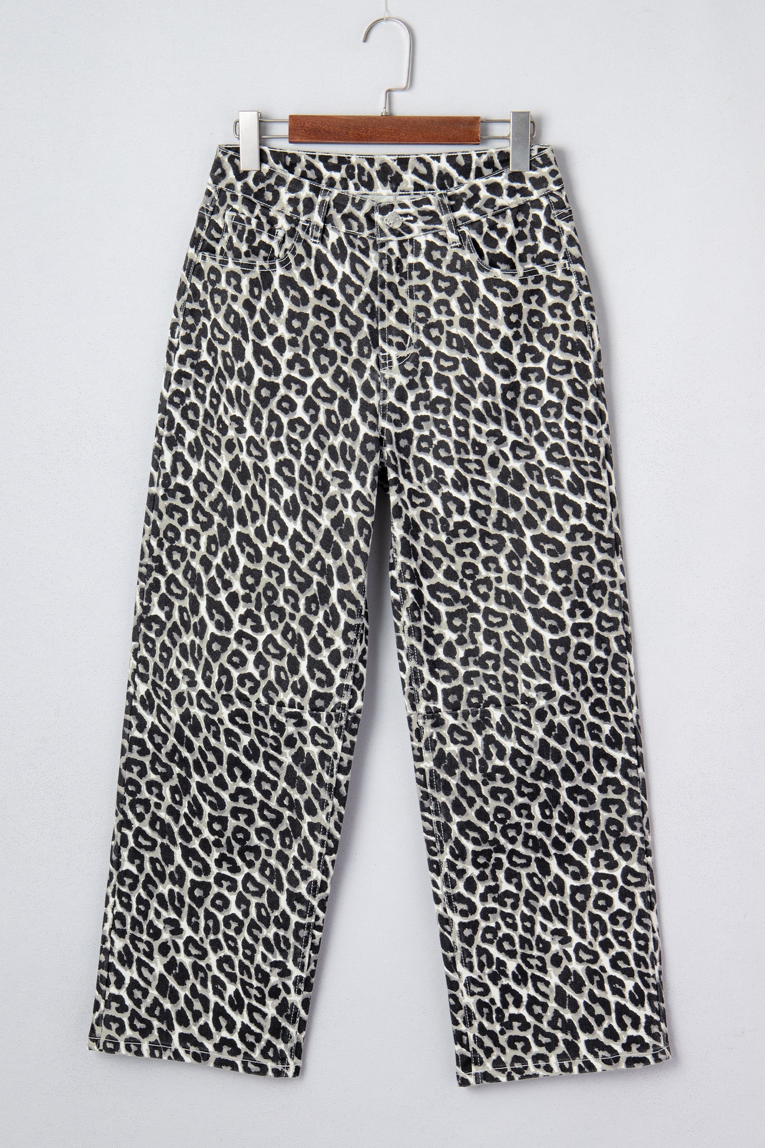 Leopard Barrel Jeans
