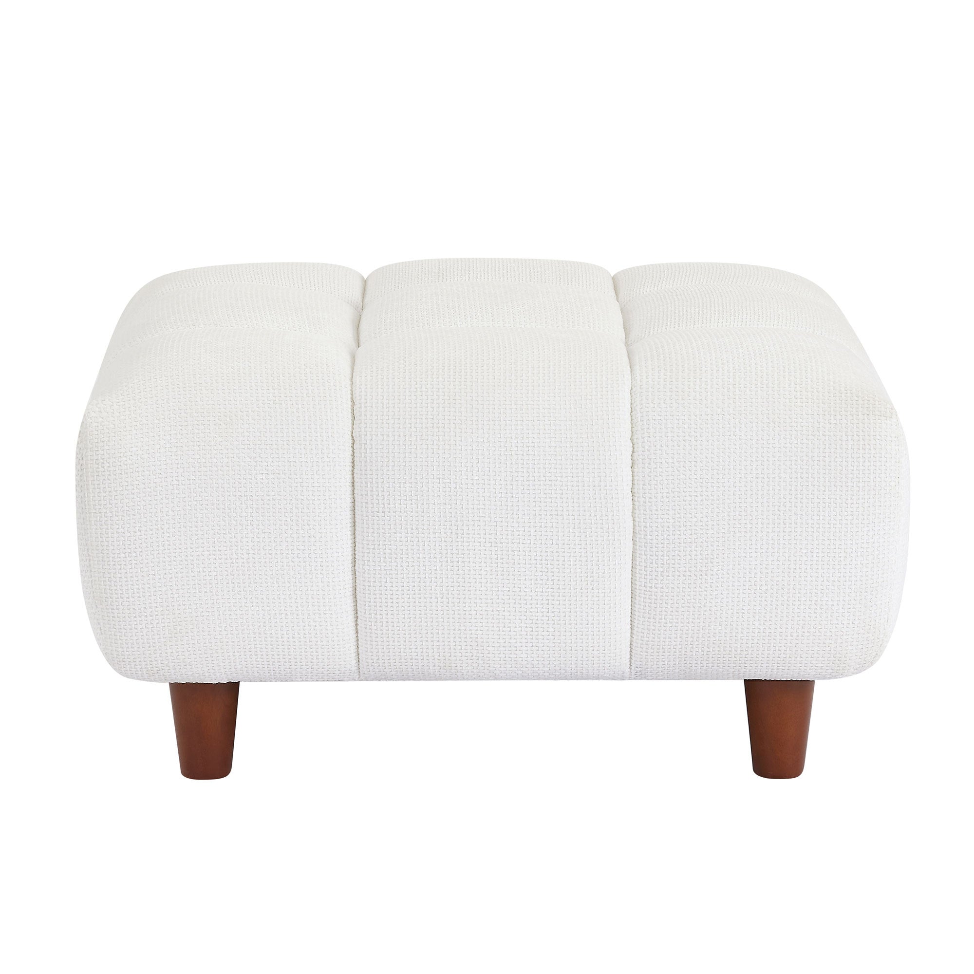 111.81 Inch Convertible Sectional Sofa Couch, L Shaped Sofa with Fabric Couch,Modern Design Cream Style Marshmallow Sofa for Living Room and Office,White