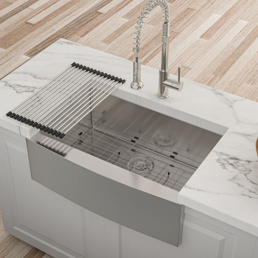 Farmhouse Kitchen Sink Stainless Steel Apron Front