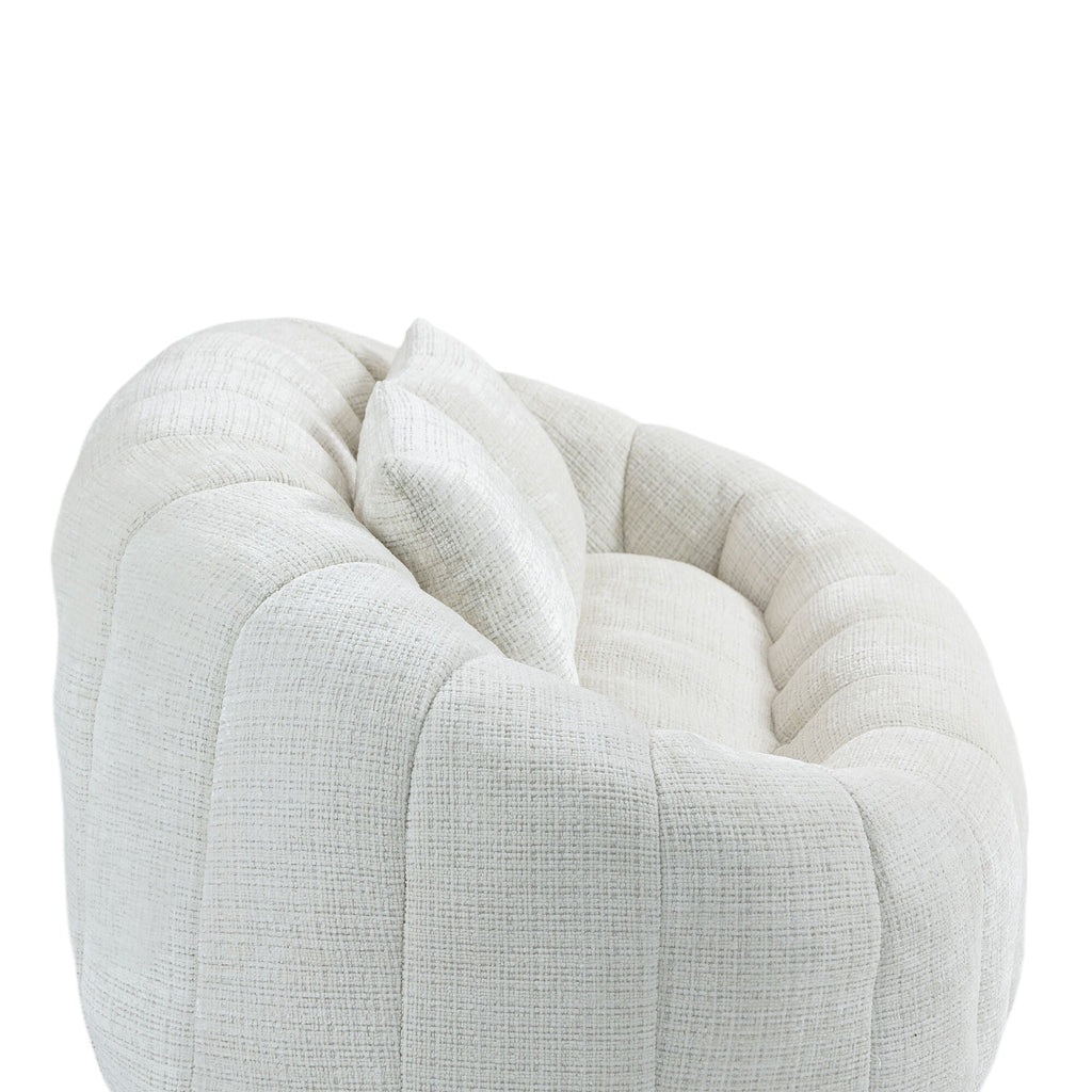 Bean Bag sofa Lazy Sofa Durable Comfort Lounger High Back Bean Bag Chair Couch for Adults and Kids, Indoor & Outdoor, Accent Floor Soft Lounge Chair  (Beige chenille)